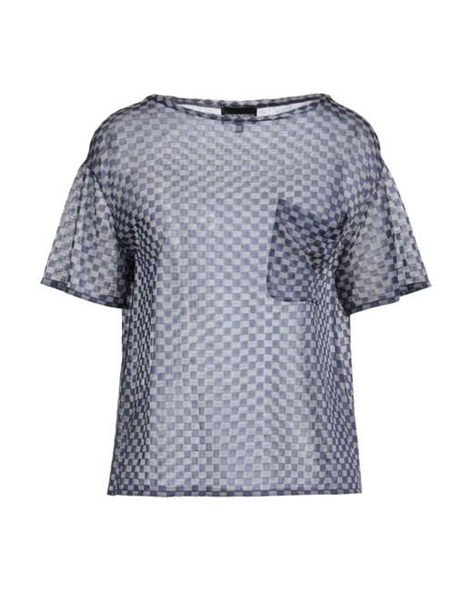 Emporio Armani Blue Top Viscose, Polyamide