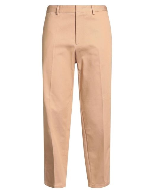 Jil Sander Natural Camel Pants Cotton for men