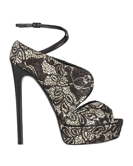 Casadei Metallic Pumps Textile Fibers