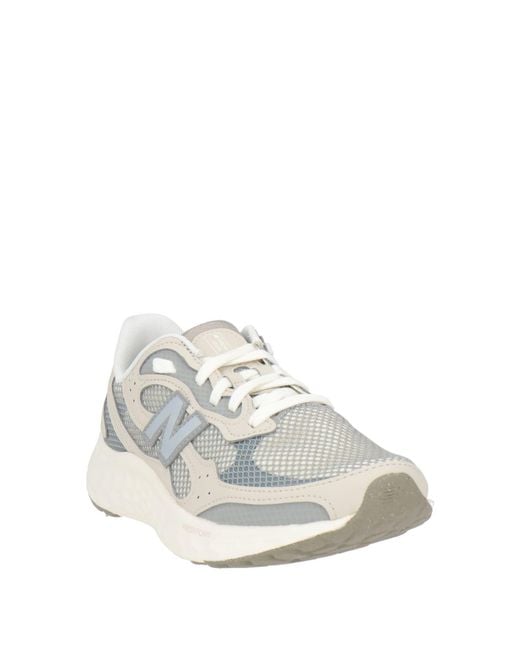 New Balance White Light Sneakers Textile Fibers