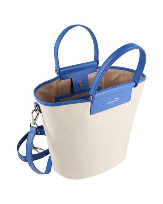 Harmont & Blaine Blue Handbag Cotton, Calfskin
