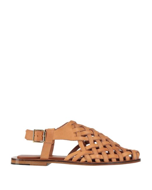 Mansur Gavriel Brown Sandals
