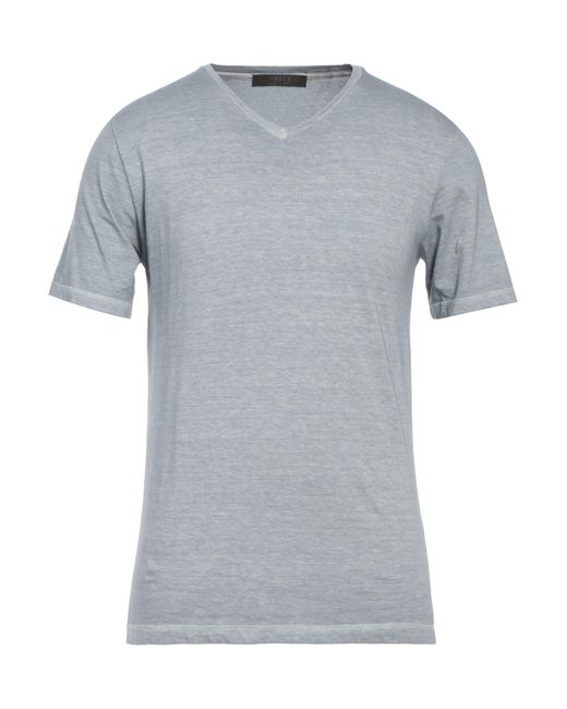 Vneck Gray Pastel T-Shirt Cotton for men