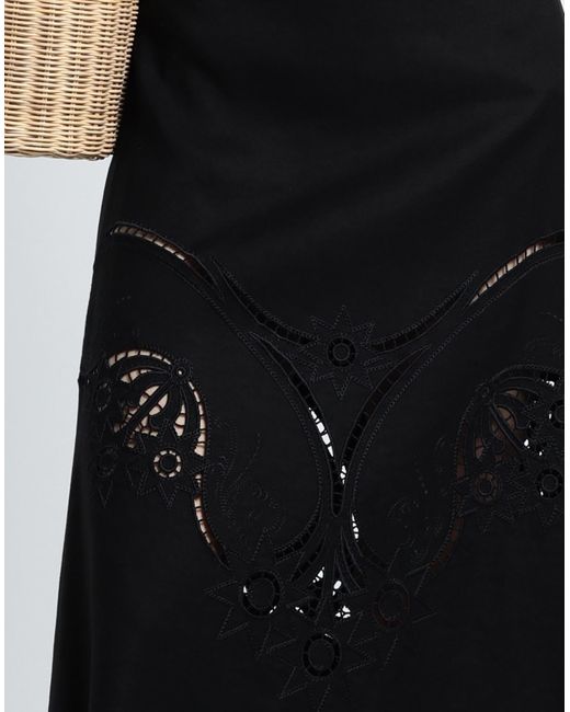 Chloé Black Midi Skirt