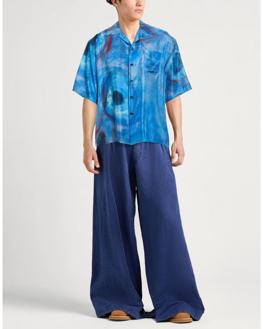 Marni Blue Shirt Silk for men