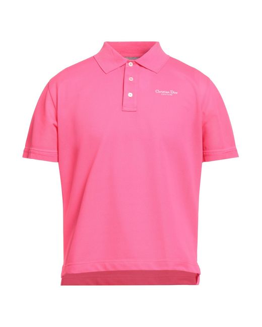Dior Pink Polo Shirt for men
