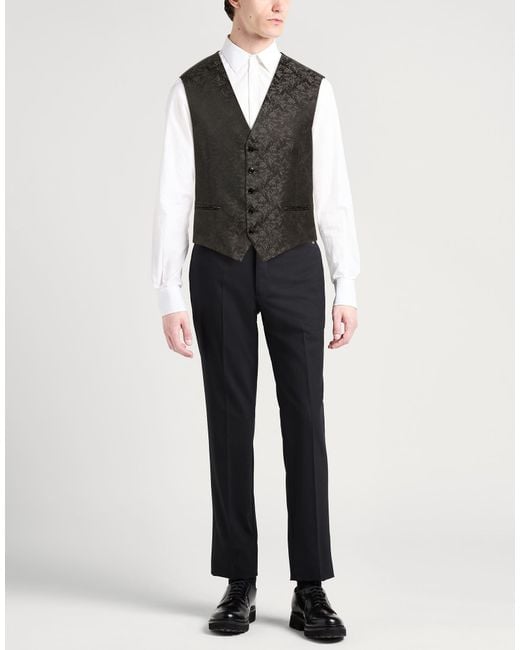 Manuel Ritz Black Tailored Vests for men