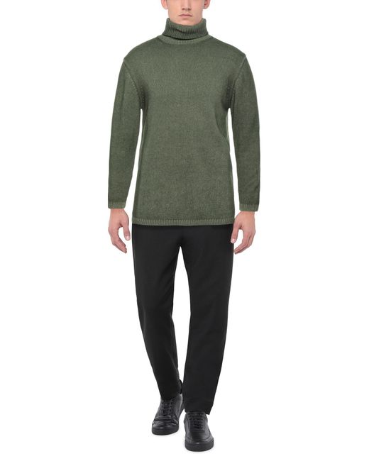 Daniele Fiesoli Green Turtleneck for men