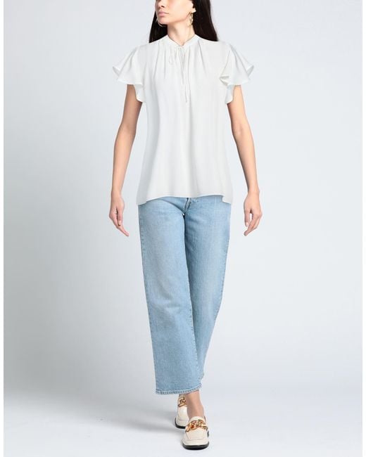 Eleventy White Top Cotton, Polyamide, Elastane