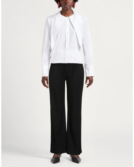 Anine Bing Black Pants Viscose, Virgin Wool, Elastane