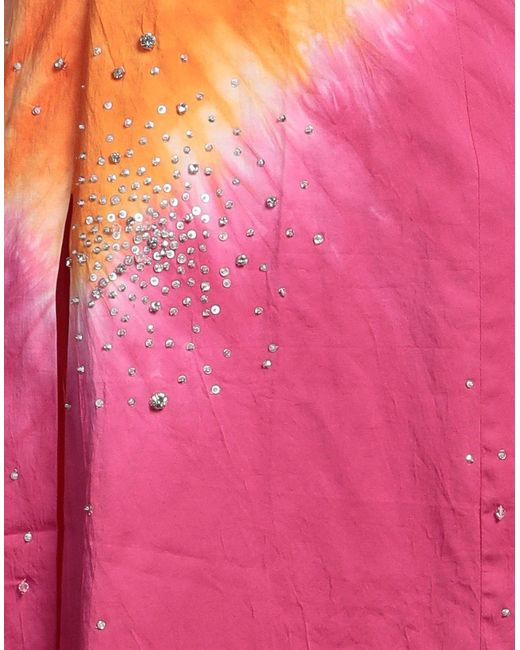 DES_PHEMMES Pink Midi Dress