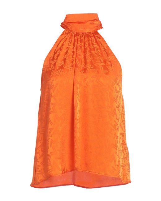 Top MSGM en coloris Orange