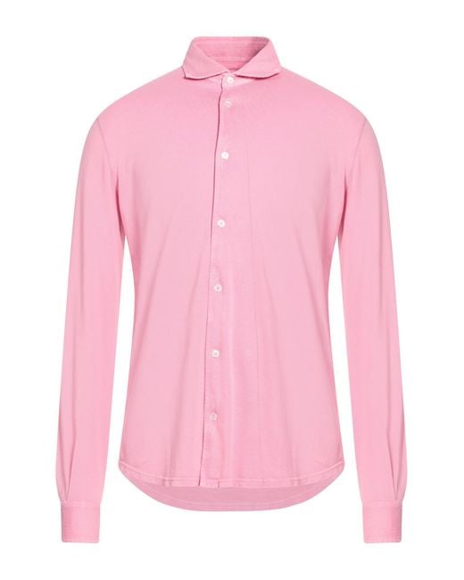 Camicia di Fedeli in Pink da Uomo