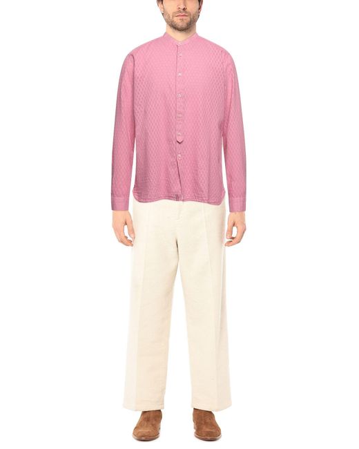 Tintoria Mattei 954 Pink Shirt for men