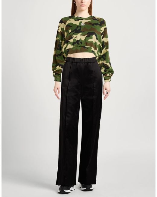 Dolce & Gabbana Green Military Sweatshirt Cotton