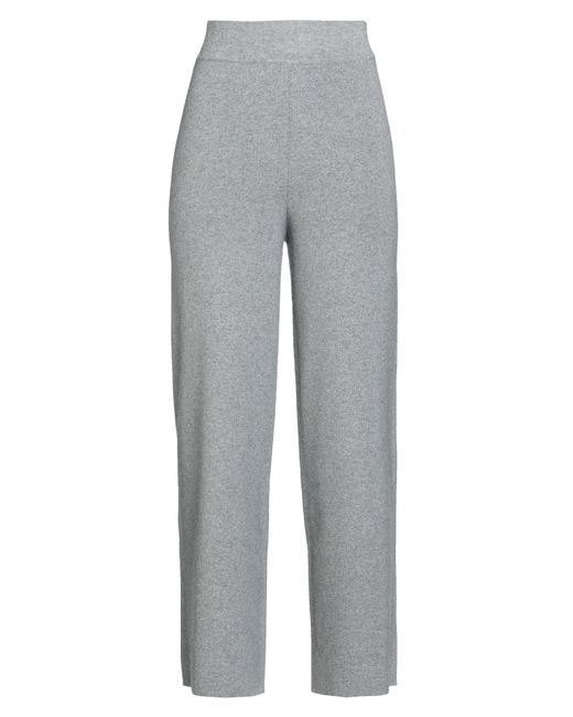 Alpha Studio Gray Pants Wool, Viscose, Polyamide, Cashmere