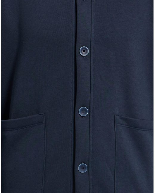 WOC WRITING ON COVER Blue Cardigan Cotton, Pes for men
