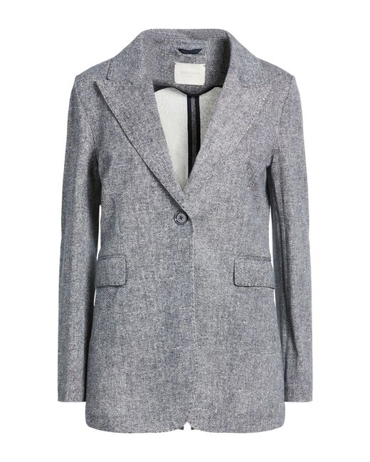 Circolo 1901 Gray Midnight Blazer Cotton, Elastane