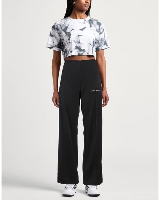 Palm Angels Black Pants Polyester