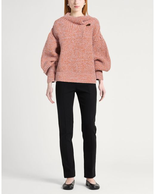Dries Van Noten Pink Turtleneck Wool, Alpaca Wool, Polyamide