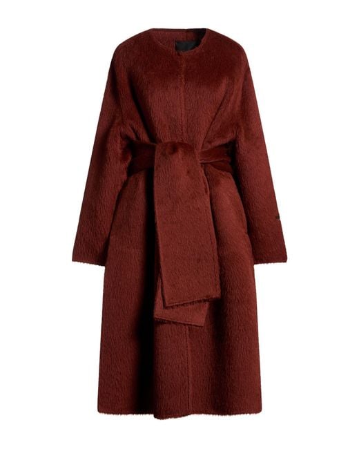Marina Rinaldi Red Coat Alpaca Wool, Wool