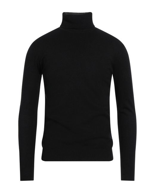 HENRY CLIFFORD Black Turtleneck for men