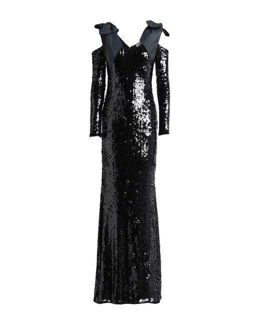 Elisabetta Franchi Black Maxi Dress