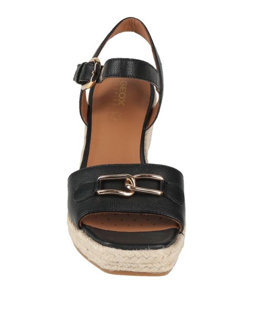 Geox Metallic Espadrilles Leather