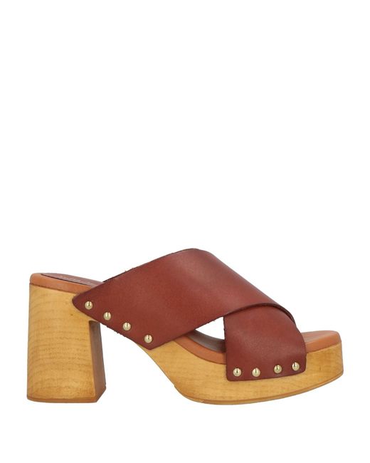 SOFIA MARE Brown Sandals Leather