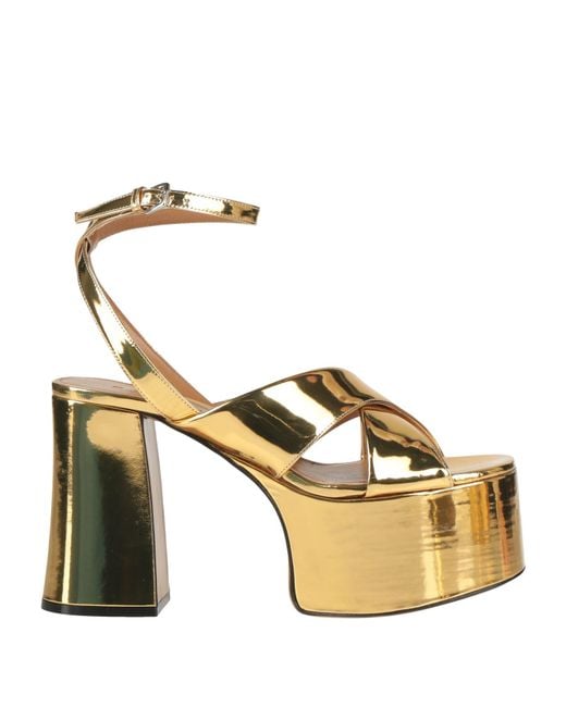 Marni Metallic Sandals Leather