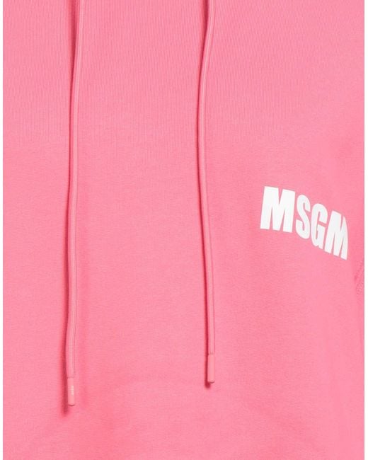 MSGM Pink Sweatshirt Cotton