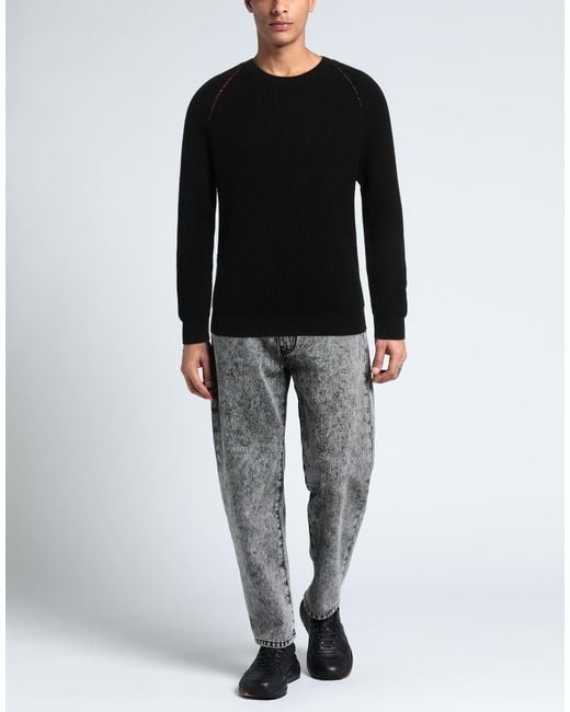Amaranto Black Sweater for men