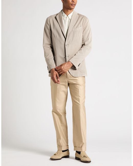 Boglioli Natural Blazer Cotton, Polyamide for men