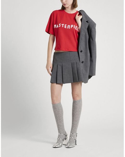 MAX&Co. Red Boxyclaim Collaboration With Pietro Terzini T-Shirt Cotton, Elastane