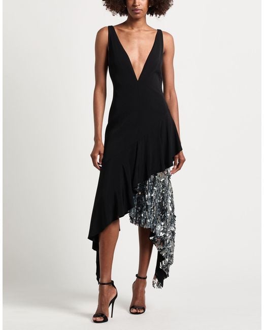 Alexandre Vauthier Black Maxi Dress Acetate, Viscose
