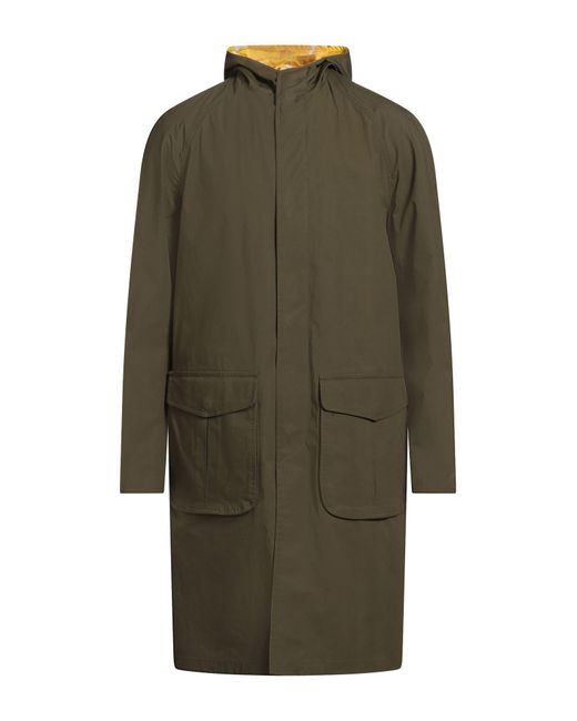 KIRED Green Overcoats & Trench Coats for men