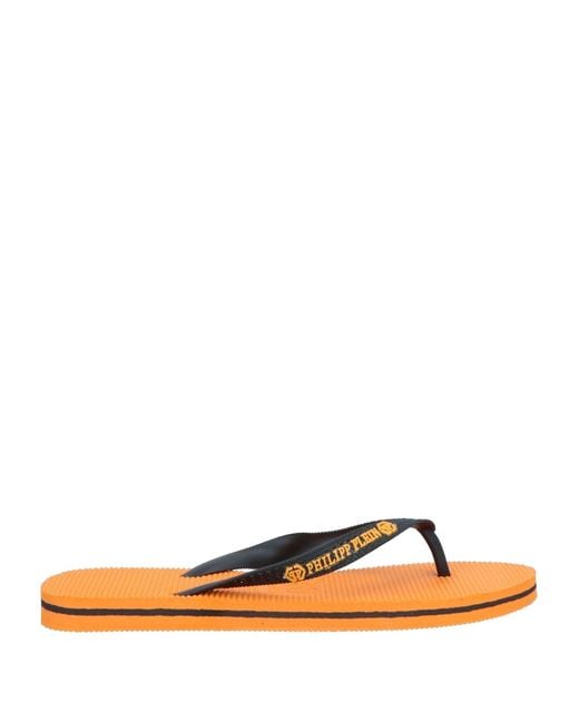 Philipp Plein Orange Thong Sandal