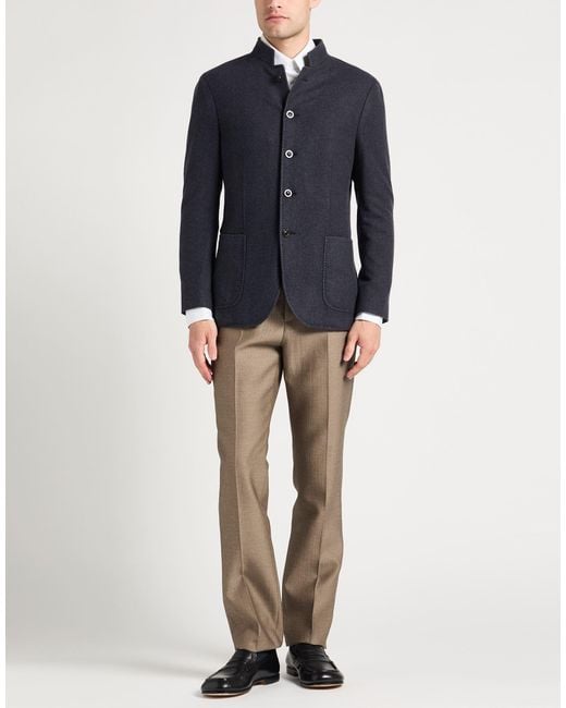 Boglioli Blue Blazer Wool for men