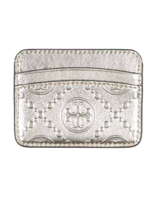 Tory Burch Metallic Kartenetui