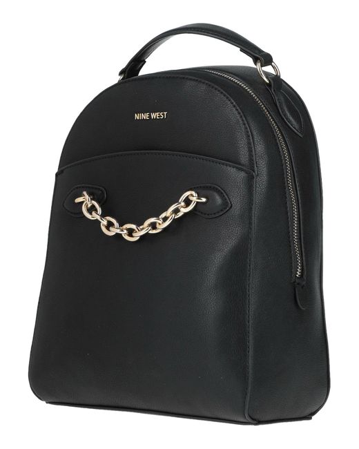 nine west black backpack