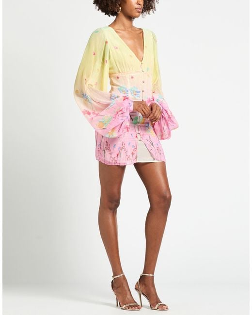 Blugirl Blumarine Pink Mini Dress Polyester