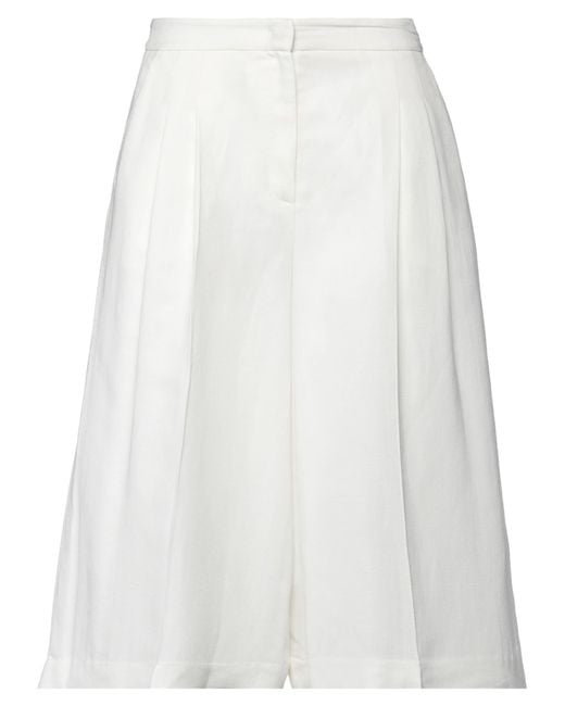 Twinset White Shorts & Bermuda Shorts