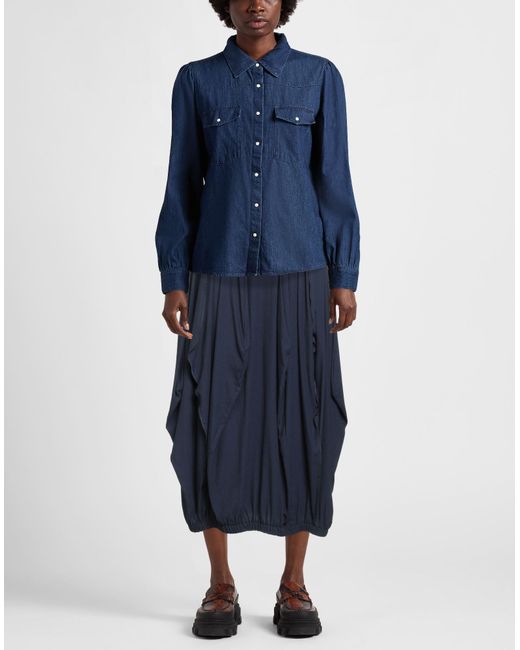 High Blue Midi Skirt