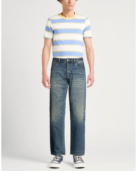 ARMANI EXCHANGE Blue Jeans Cotton, Polyester, Elastane for men