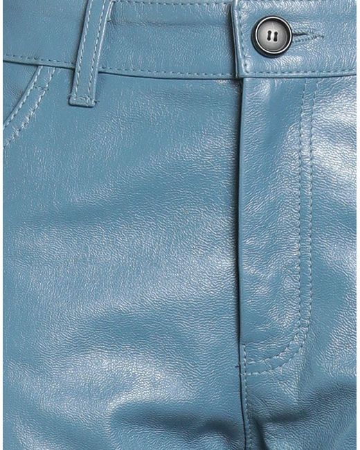 Marni Blue Slate Pants Goat Skin