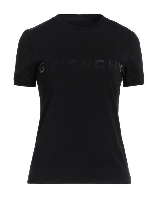 Givenchy Black T-Shirt Cotton, Elastane