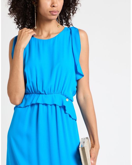 Rebel Queen Blue Azure Maxi Dress Polyester