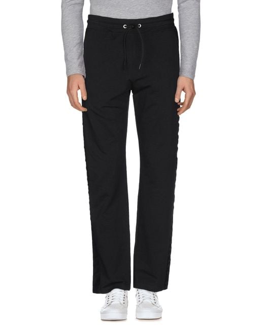 Bikkembergs Black Pants Cotton, Elastane, Polyamide for men