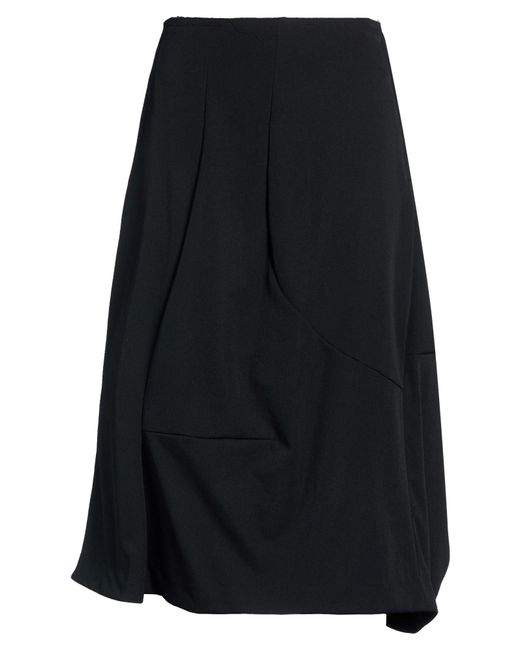 Comme des Garçons Black Midi Skirt Wool
