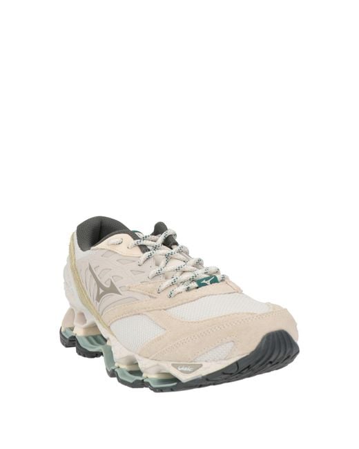 Mizuno White Light Sneakers Leather, Textile Fibers for men